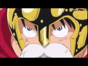 One Piece Luffy punches Giant Hajrudin down