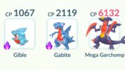 6132 Cp *MEGA GARCHOMP* Evolution Line Only challenge in Pokemon GO.