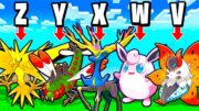 Catch the Pokémon Alphabet in Minecraft Pixelmon! (BACKWORDS)