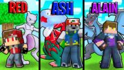 ESCOLHA seu POKEMON INICIAL pelo PERSONAGEM do ANIME e BATALHE no MINECRAFT PIXELMON