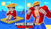 I Survived 100 DAYS as LUFFY from ONE PIECE in HARDCORE Minecraft!