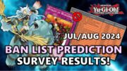 June/July/August 2024 YU-GI-OH BAN LIST PREDICTION Survey Results! | 600+ Responses!