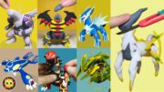 Legendary Pokemon Figures Making – Dialga/Palkia/Giratina/arceus/Groudon/kyogre/Rayquaza ｜ clay art