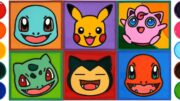 Making Pokemon Jelly Stickers, Pikachu Jelly Coloring & Painting | Squirtle, Charmander, Snorlax