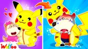 My Brother is Pikachu! – Pokemon in Real Life with Wolfoo – Kids Stories 🤩 @WolfooCanadaKidsCartoon