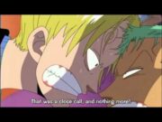 One Piece – Zoro and Sanji, soo close kisses xD very funny