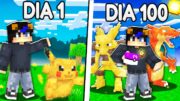 SOBREVIVÍ 100 DÍAS en la REGIÓN POKÉMON DE KANTO en Minecraft COBBLEMON!