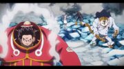 Scene One Piece ! Momen Kerja Sama Rob Lucci, Luffy, Kaku, dan Zoro Melawan Seraphim