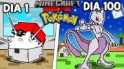 🔥Sobreviví 100 DÍAS siendo un POKEMON en Minecraft HARDCORE!