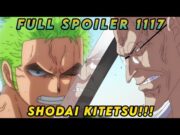 Tama ung Mali ko. Shodai kitetsu. One piece 1117