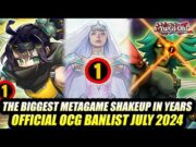 The BIGGEST Metagame Shakeup In YEARS! Yu-Gi-Oh! OFFICIAL OCG Banlist July 2024