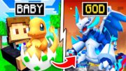 Upgrading BABY POKEMON To **GOD** In MINECRAFT