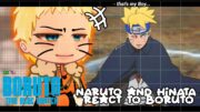 •|Naruto e Hinata react to Boruto Two Blue Vortex ( manga spoilers )|•GACHA CLUB 🇧🇷/🇺🇸