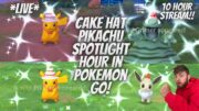 ✨Cake Hat Pikachu Spotlight Hour In Pokemon Go & 10 Hours of Shiny Costume Pokemon Hunting!✨