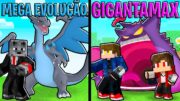 ESCOLHA seu POKEMON INICIAL com MEGA EVOLUÇÃO vs GIGANTAMAX no MINECRAFT PIXELMON