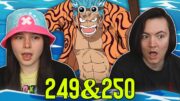 FRANKY'S BACKSTORY 👒 One Piece Ep 249 & 250 REACTION & REVIEW