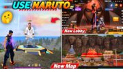 Finally Use Naruto Collaboration in Free Fire 😲 New Map New Lobby Update 2024 !!