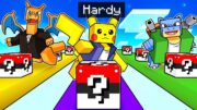 JUGAMOS una CARRERA de LUCKY BLOCKS POKÉMON en MINECRAFT!