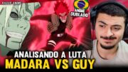 KAMUZ REAGE: GUY ABRE OS 8 PORTÕES E HUMILHA MADARA | NARUTO DUBLADO