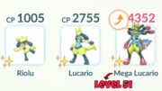 LeveL 51 SHINY *MEGA LUCARIO* Evolution Line Only challenge in Pokemon GO.