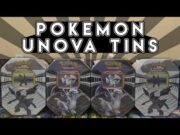 OPENING 4 POKEMON TCG UNOVA TINS! | Black and White Era Pokemon Cards!