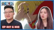 SANJI AND LUFFY FIGHT 💔😞 | One Piece Episode 807 & 808 Couples Reaction & Discussion