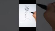 Stickman to Naruto Speed drawing #shorts #art #anime #trending #viralvideo #music