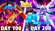 Tóm tắt 200 Ngày Minecraft Pixelmon ULTIMATE Sinh Tồn Siêu Khó !!