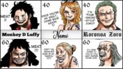 What will One Piece Characters look like at 40 and 60 (Drawn by Oda) #onepiece #anime 🧑🏻‍🦱👴🏻