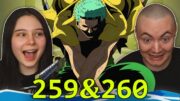 ZORO CUTS PUFFING TOM!? 👒 One Piece Ep 259 & 260 REACTION & REVIEW