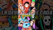 ¡Las debilidades de cada Mugiwara en One Piece! 🔥😱 #anime #onepieceteoria #onepiece