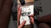 ✍️[ASMR] Drawing KAKASHI HATAKE 🥶⚡ – Naruto Shippuden #asmr #shorts #satisfying