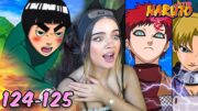 DRUNKEN FIST AND GAARA?! | Episode 124 & 125 | NARUTO REACTION