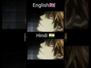 Death Note Hindi dubbed vs English dubbed. Light I'm Kira. #deathnote #anime #kira #hindianime