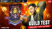 FREE FIRE LIVE TECHNO BANDA🛑FREE FIRE LIVE💀GUILD TEST LIVE NEW GALAXY S24 ULTRA #PlayGalaxy