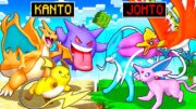 KANTO Vs JOHTO POKEMON IN MINECRAFT PIXELMON!