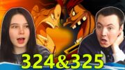 ACE Vs BLACKBEARD 👒 One Piece Ep 324 & 325 REACTION & REVIEW