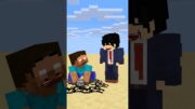 HELP Herobrine To Power Up And Throw Bedrock #friendship #shorts #trending #anime