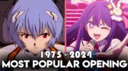 The Most Popular Anime Opening of Each Year (1975-2024) (Evolution of Anime Openings)