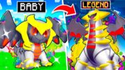 Upgrading BABY Legendary to GOD LEGENDARY POKEMON! (Minecraft Pixelmon)