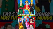 ¡Las tripulaciones más fuertes de One Piece! 😱😎 #onepiece #anime #luffy #onepieceteoria #anime