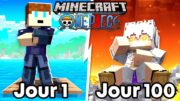 100 JOURS sur Minecraft One Piece ! (Mine Mine No Mi)