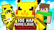 100 NAP A POKÉMON VILÁGBAN A MINECRAFT-BAN! 😱