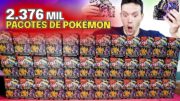 ABRI 2.736 PACOTES DE CARTAS POKEMON! 30.000 REAIS! MAIOR ABERTURA! CAPITÃO HUNTER