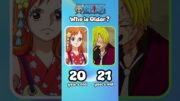 Anime Age Quiz (One Piece Edition) | Who is Older? #anime #shorts #viralshorts