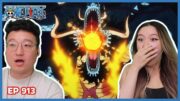 BLAST BREATH! KAIDO IS INSANE! || One Piece Episode 913 Couples Reaction & Discussion