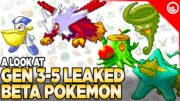 GEN 3-5 Pokemon LEAKED! Scrapped Beta Designs Revealed