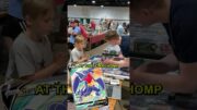 It's his first big card show so we gotta #slabakid | Pokemon card vendor POV #pokemon #pokemoncard