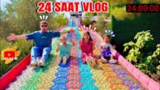 KUZEY ELİF HİLAL MACERA PARK VLOG !! 24 SAAT VLOG !! KUZEY ELİF !!