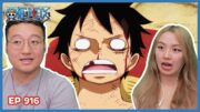 LUFFY GOT 1 SHOT KO'D BY KAIDO! || One Piece Episode 916 Couples Reaction & Discussion